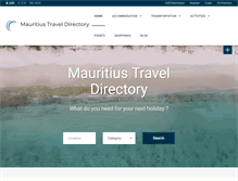 Tablet Screenshot of mauritiusdirectory.org